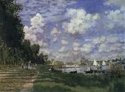 Claude Monet The Marina at Argenteuil painting